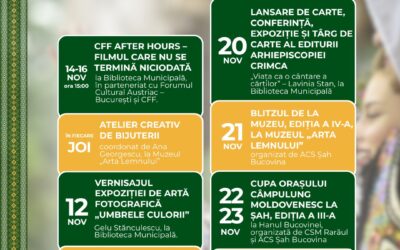 Program evenimente Noiembrie 2025