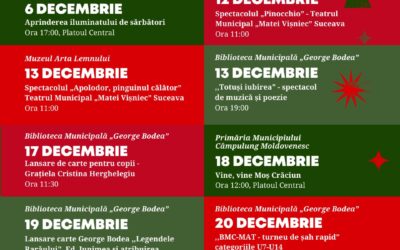 Program evenimente Decembrie 2025